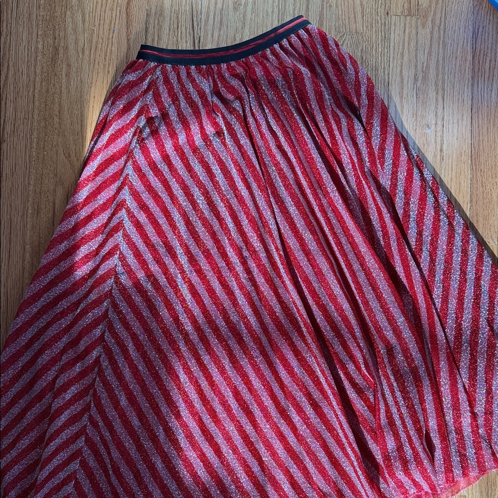 Nasty Gal Burgundy Midi Skirt